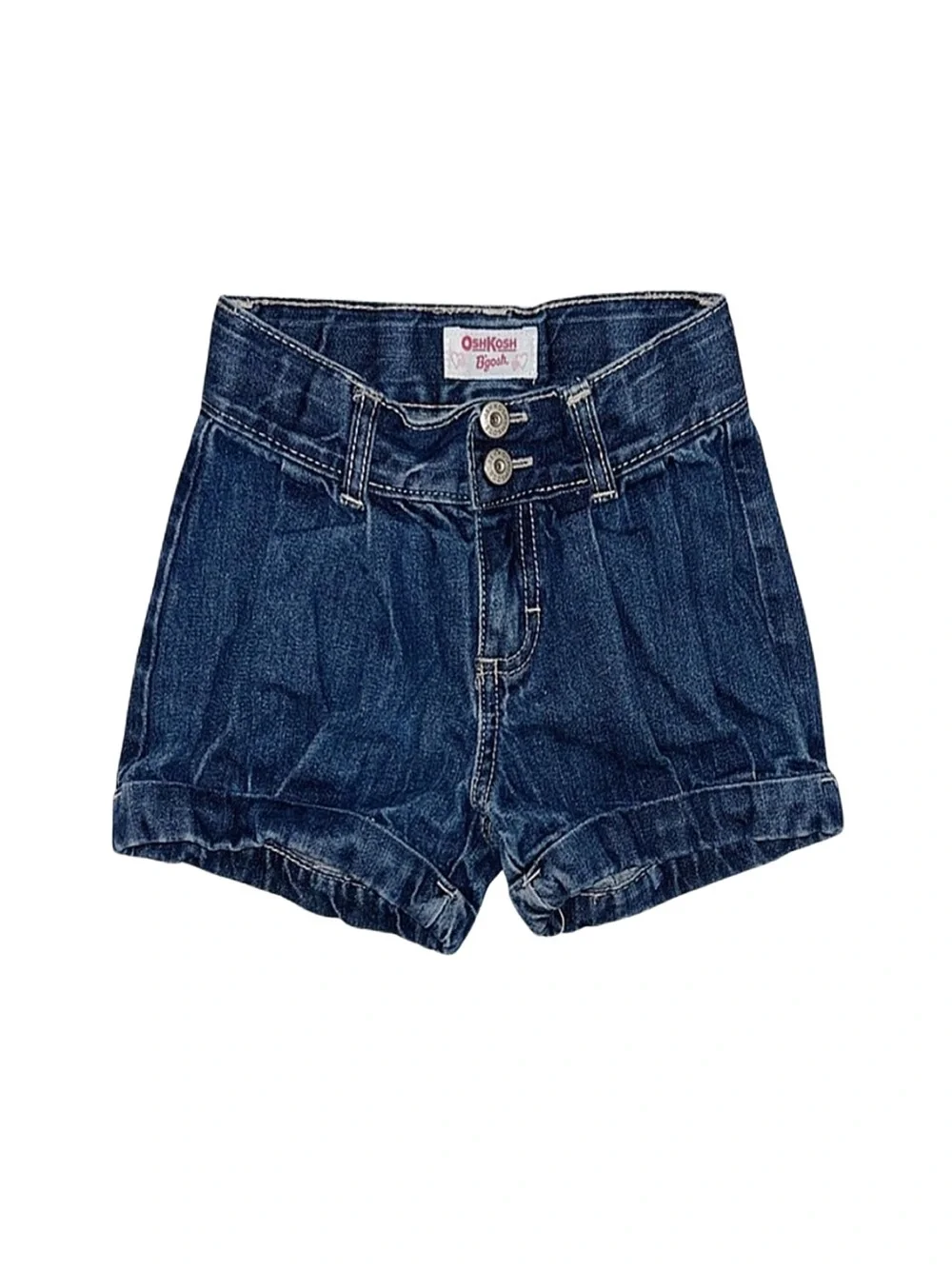OSHKOSH B'GOSH Girl's Denim Shorts Adjustable Waist Size 6X